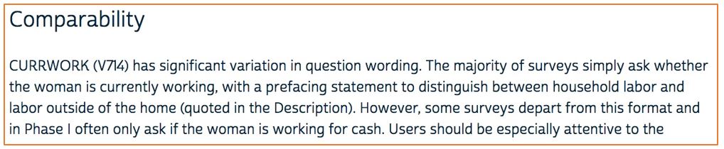 CURRWORK comparability text